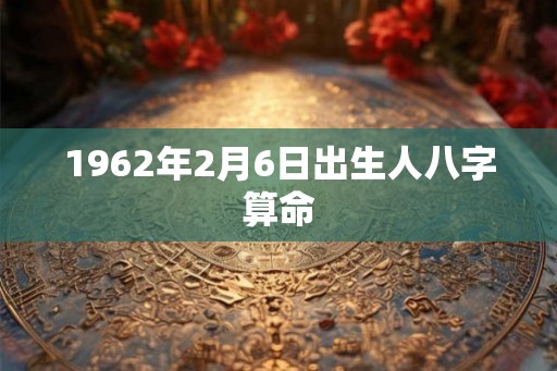 1962年2月6日出生人八字算命