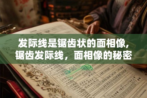 发际线是锯齿状的面相像,锯齿发际线，面相像的秘密武器！