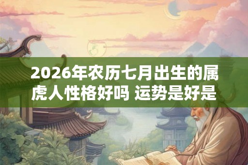 2026年农历七月出生的属虎人性格好吗 运势是好是坏
