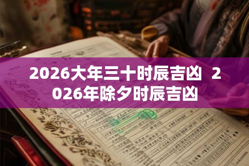2026大年三十时辰吉凶 2026年除夕时辰吉凶 2026大年三十时辰吉凶 2026年除夕时辰吉凶