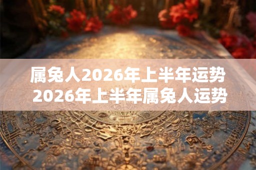 属兔人2026年上半年运势 2026年上半年属兔人运势如何 属兔人2026年上半年运势 2026年上半年属兔人运势如何