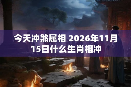 今天冲煞属相 2026年11月15日什么生肖相冲