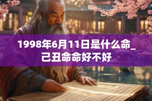 1998年6月11日是什么命_己丑命命好不好
