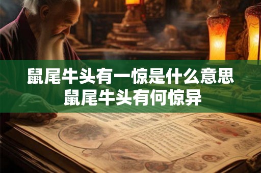 鼠尾牛头有一惊是什么意思 鼠尾牛头有何惊异 鼠尾牛头有一惊是什么意思 鼠尾牛头有何惊异