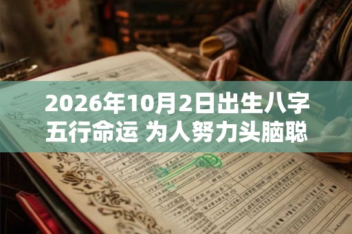 2026年10月2日出生八字五行命运 为人努力头脑聪慧