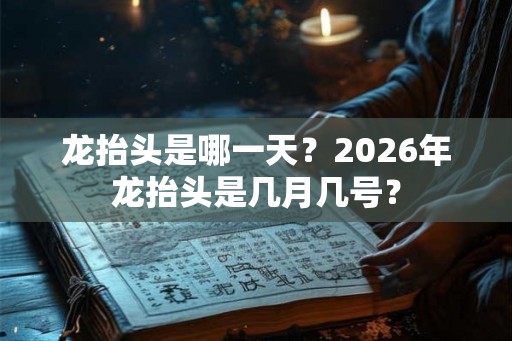 龙抬头是哪一天？2026年龙抬头是几月几号？
