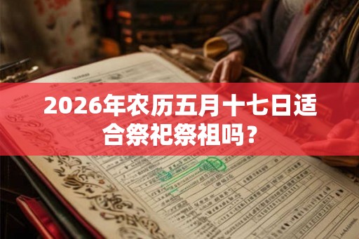 2026年农历五月十七日适合祭祀祭祖吗？