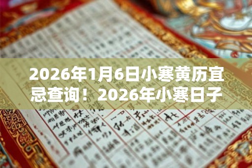 2026年1月6日小寒黄历宜忌查询！2026年小寒日子好不好？
