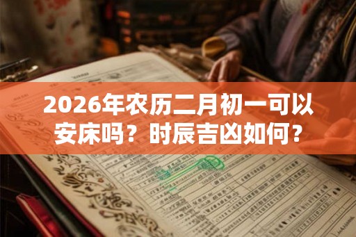 2026年农历二月初一可以安床吗？时辰吉凶如何？
