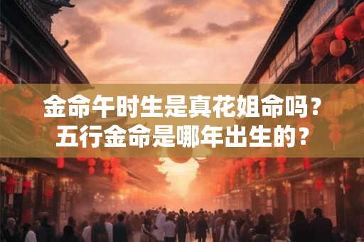 金命午时生是真花姐命吗?五行金命是哪年出生的? 金命午时生是真花姐命吗?五行金命是哪年出生的?