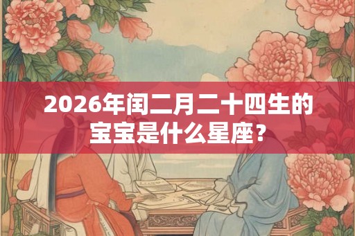 2026年闰二月二十四生的宝宝是什么星座? 2026年闰二月二十四生的宝宝是什么星座?
