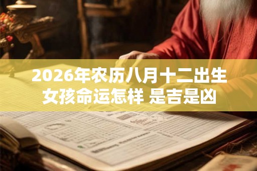 2026年农历八月十二出生女孩命运怎样 是吉是凶 2026年农历八月十二出生女孩命运怎样 是吉是凶