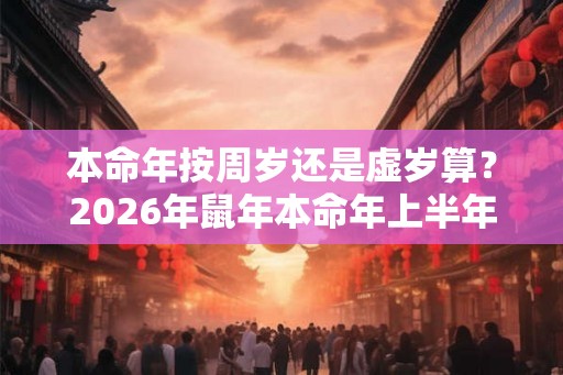 本命年按周岁还是虚岁算？2026年鼠年本命年上半年运势分析