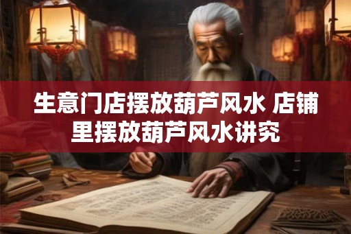 生意门店摆放葫芦风水 店铺里摆放葫芦风水讲究