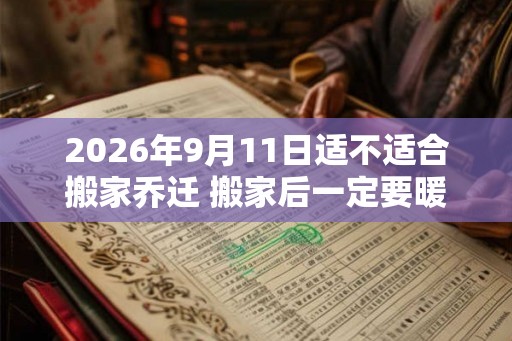 2026年9月11日适不适合搬家乔迁 搬家后一定要暖房吗