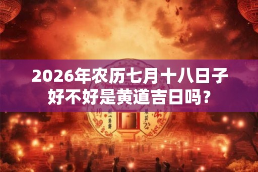 2026年农历七月十八日子好不好是黄道吉日吗? 2026年农历七月十八日子好不好是黄道吉日吗?