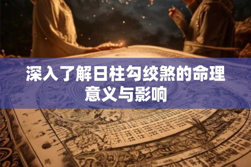 深入了解日柱勾绞煞的命理意义与影响 深入了解日柱勾绞煞的命理意义与影响
