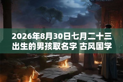 2026年8月30日七月二十三出生的男孩取名字 古风国学 2026年8月30日七月二十三出生的男孩取名字 古风国学