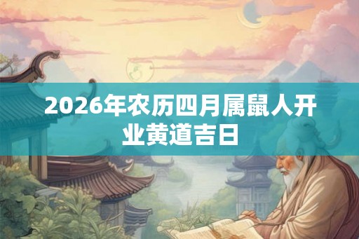 2026年农历四月属鼠人开业黄道吉日 2026年农历四月属鼠人开业黄道吉日