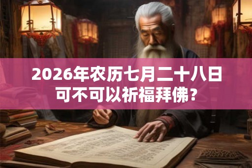 2026年农历七月二十八日可不可以祈福拜佛？