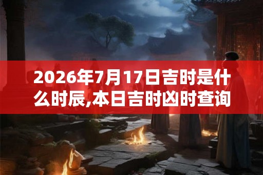 2026年7月17日吉时是什么时辰,本日吉时凶时查询