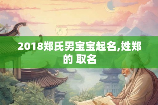 2018郑氏男宝宝起名,姓郑的 取名