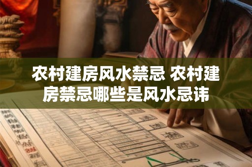 农村建房风水禁忌 农村建房禁忌哪些是风水忌讳
