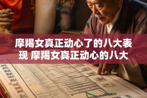摩羯女真正动心了的八大表现 摩羯女真正动心的八大特征