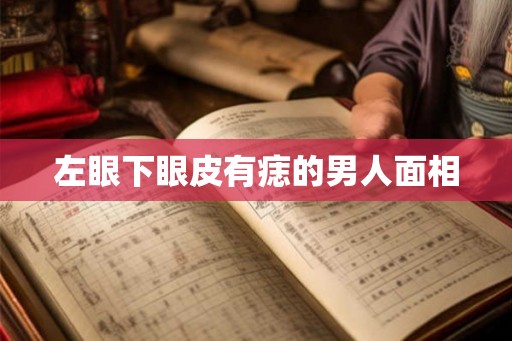 左眼下眼皮有痣的男人面相 左眼下眼皮有痣的男人面相