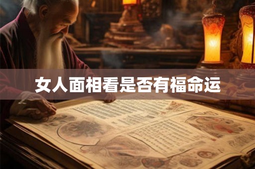 女人面相看是否有福命运