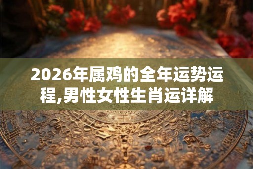 2026年属鸡的全年运势运程,男性女性生肖运详解