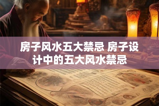 房子风水五大禁忌 房子设计中的五大风水禁忌