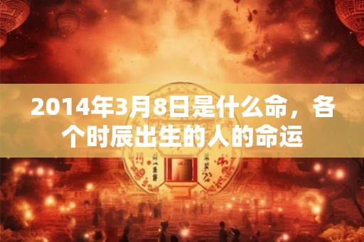 2014年3月8日是什么命,各个时辰出生的人的命运 2014年3月8日是什么命,各个时辰出生的人的命运