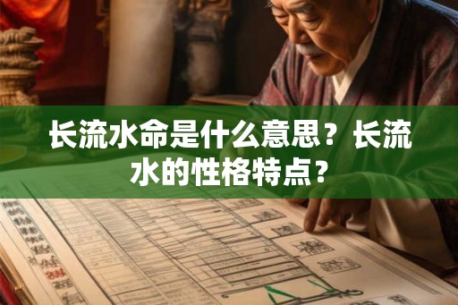长流水命是什么意思？长流水的性格特点？