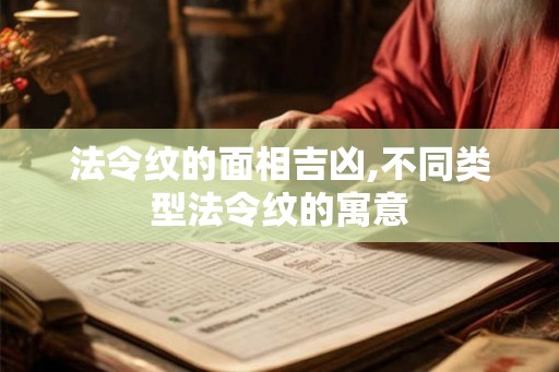 法令纹的面相吉凶,不同类型法令纹的寓意 法令纹的面相吉凶,不同类型法令纹的寓意