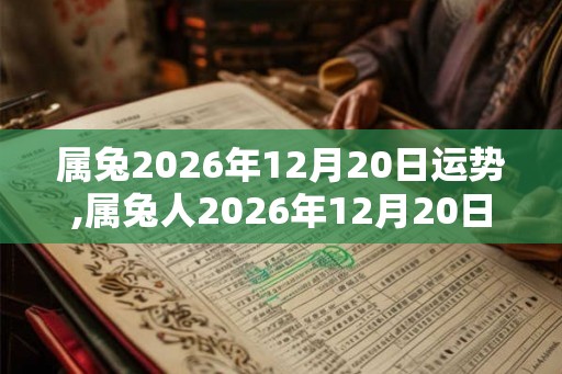 属兔2026年12月20日运势,属兔人2026年12月20日财运,生肖兔2026年12月20日运势 属兔2026年12月20日运势,属兔人2026年12月20日财运,生肖兔2026年12月20日运势