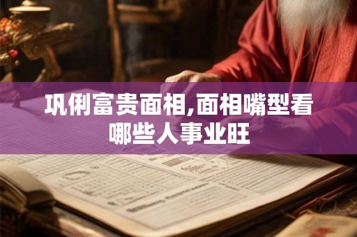 巩俐富贵面相,面相嘴型看哪些人事业旺