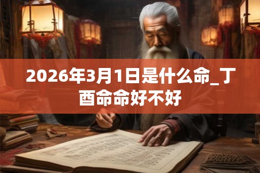 2026年3月1日是什么命_丁酉命命好不好