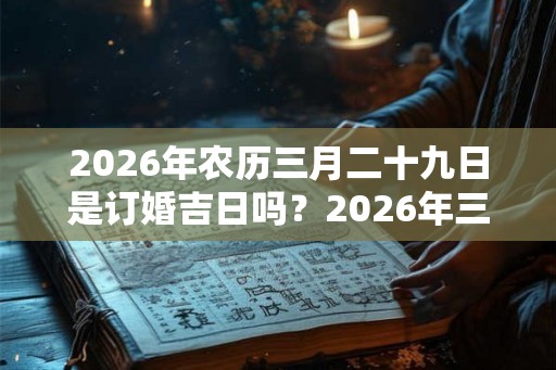2026年农历三月二十九日是订婚吉日吗？2026年三月订婚吉日有哪几天？