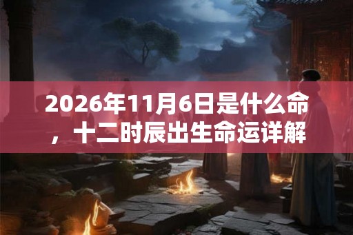 2026年11月6日是什么命,十二时辰出生命运详解 2026年11月6日是什么命,十二时辰出生命运详解