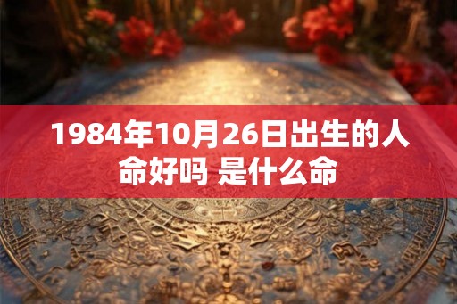 1984年10月26日出生的人命好吗 是什么命