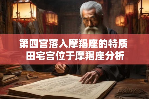第四宫落入摩羯座的特质 田宅宫位于摩羯座分析