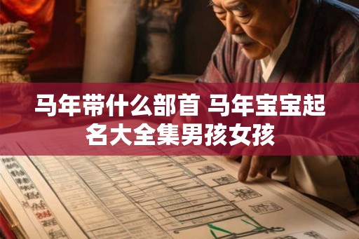 马年带什么部首 马年宝宝起名大全集男孩女孩 马年带什么部首 马年宝宝起名大全集男孩女孩