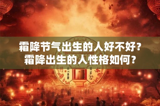 霜降节气出生的人好不好？霜降出生的人性格如何？