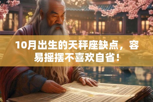 10月出生的天秤座缺点，容易摇摆不喜欢自省！