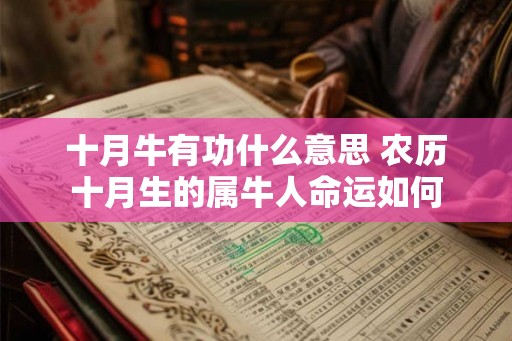 十月牛有功什么意思 农历十月生的属牛人命运如何