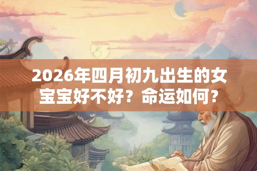 2026年四月初九出生的女宝宝好不好？命运如何？
