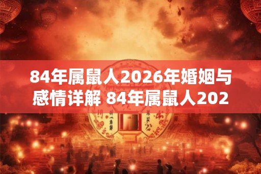 84年属鼠人2026年婚姻与感情详解 84年属鼠人2026年适合生孩子吗