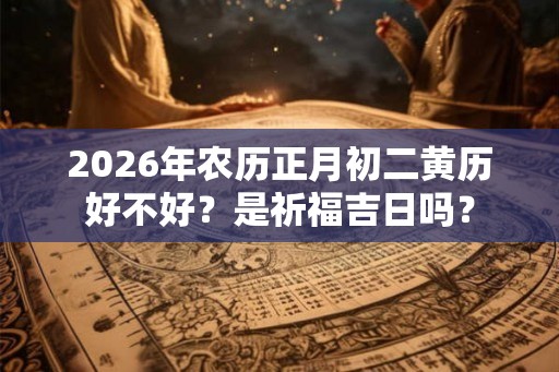 2026年农历正月初二黄历好不好？是祈福吉日吗？