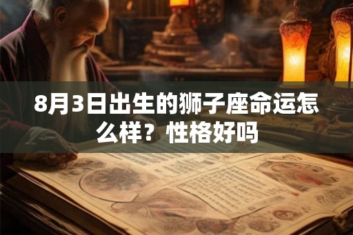8月3日出生的狮子座命运怎么样？性格好吗